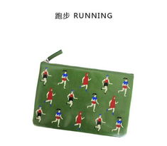 原創文藝皮革手拿包 清新創意，點亮你的休閑時尚